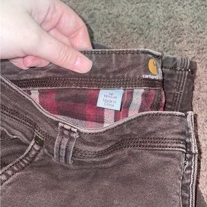 Size 12 Brown Carhartt jeans, great condition.